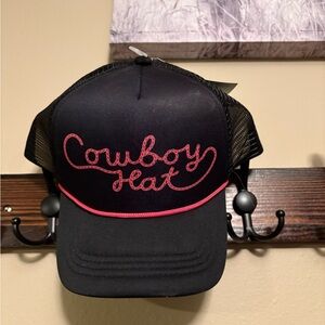 Hobby Lobby Black and Pink Cowboy Hat